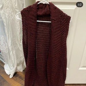 Sleeveless Sweater Cardigan